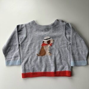 Jacadi Sweater with dog motif